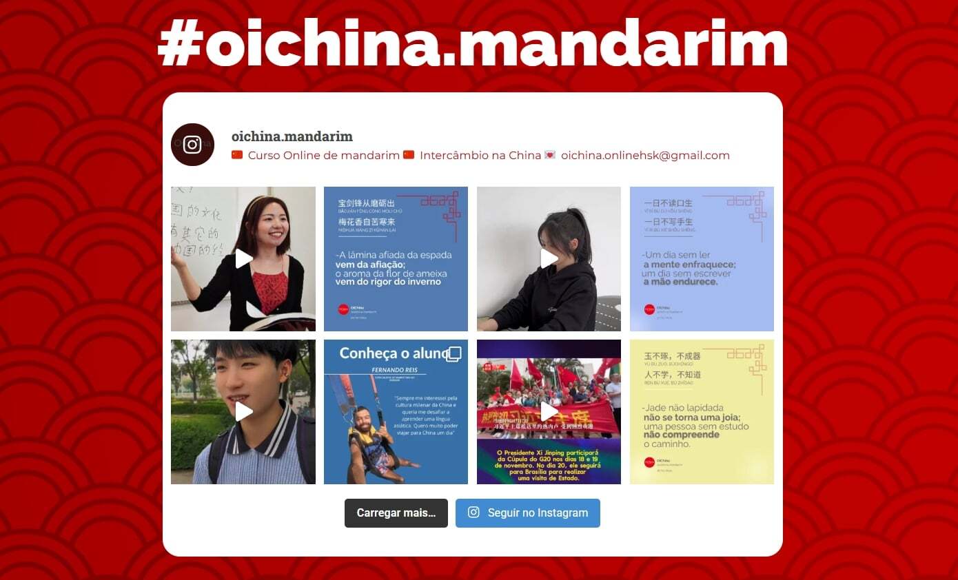 OIChina Website Screenshot