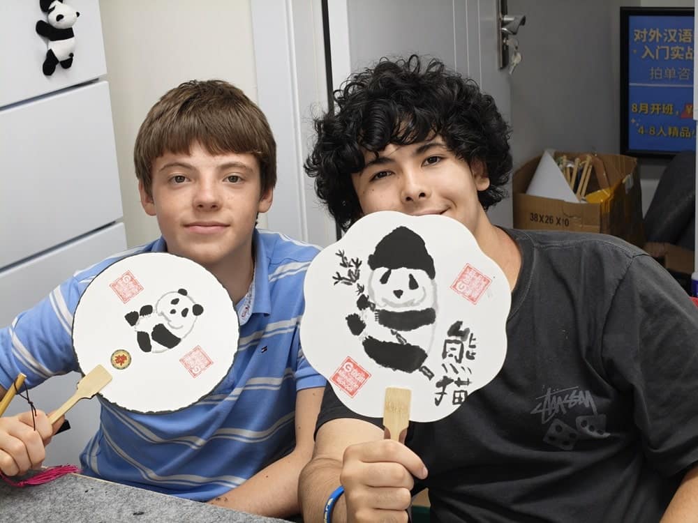 Kids enjoying cultural activities and games at Chinese summer camp