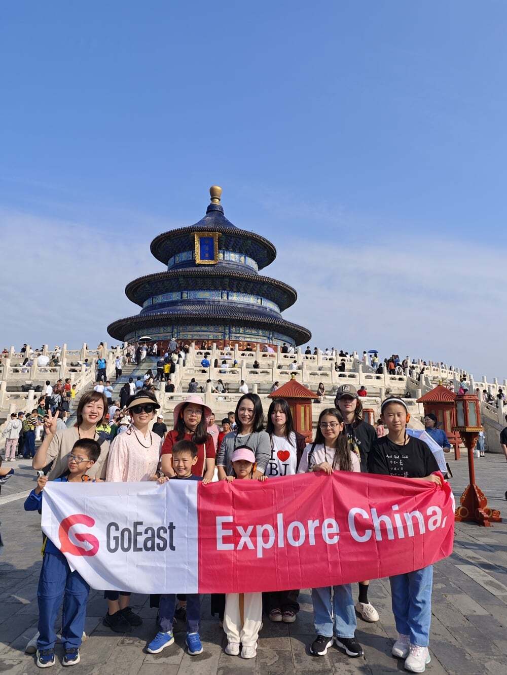 Staff families and students in Beijing