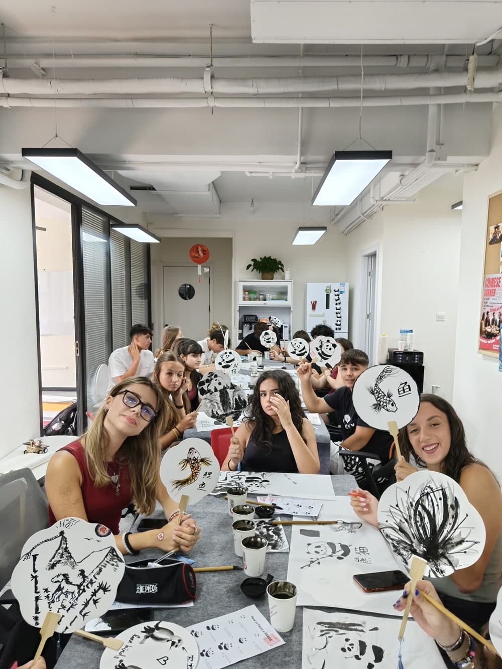 Kids discovering Chinese culture through hands-on activities