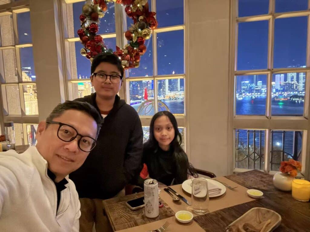 Jimmy with Elijha and Naomi