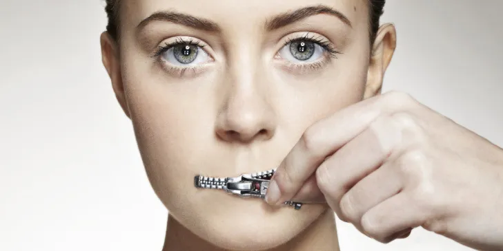 shut up in chinese post